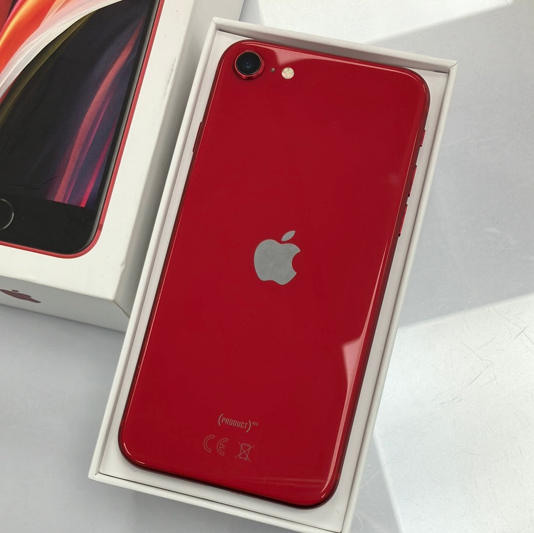 Apple iPhone SE 2020 64GB Red Unlocked - 100% Battery Health
