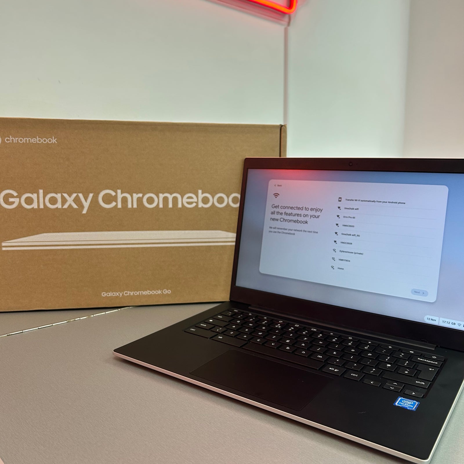 Samsung Galaxy Chromebook Go Silver - 14 inch, 4GB RAM, 64GB EMMC Storage