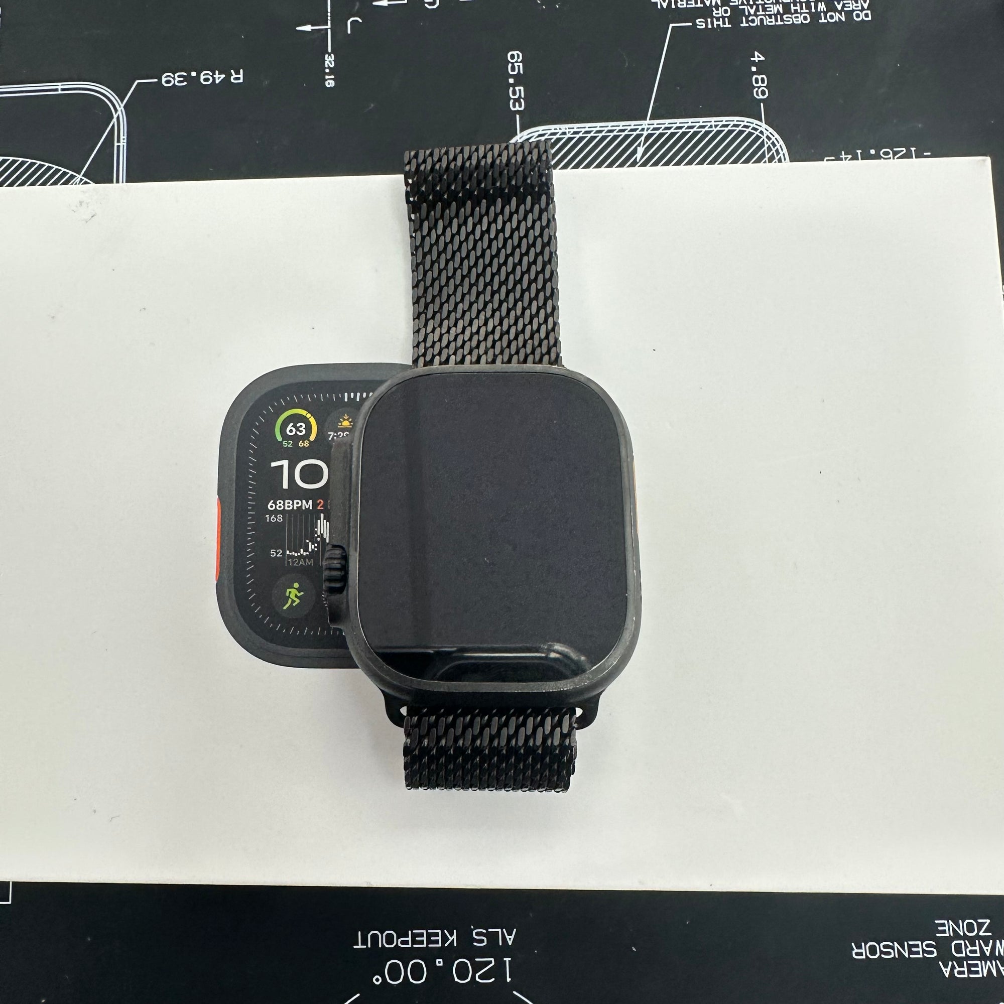 Apple Watch Ultra 2, 49mm GPS and Cellular - Titanium Case &amp; Milanese Strap 100% Battery Health