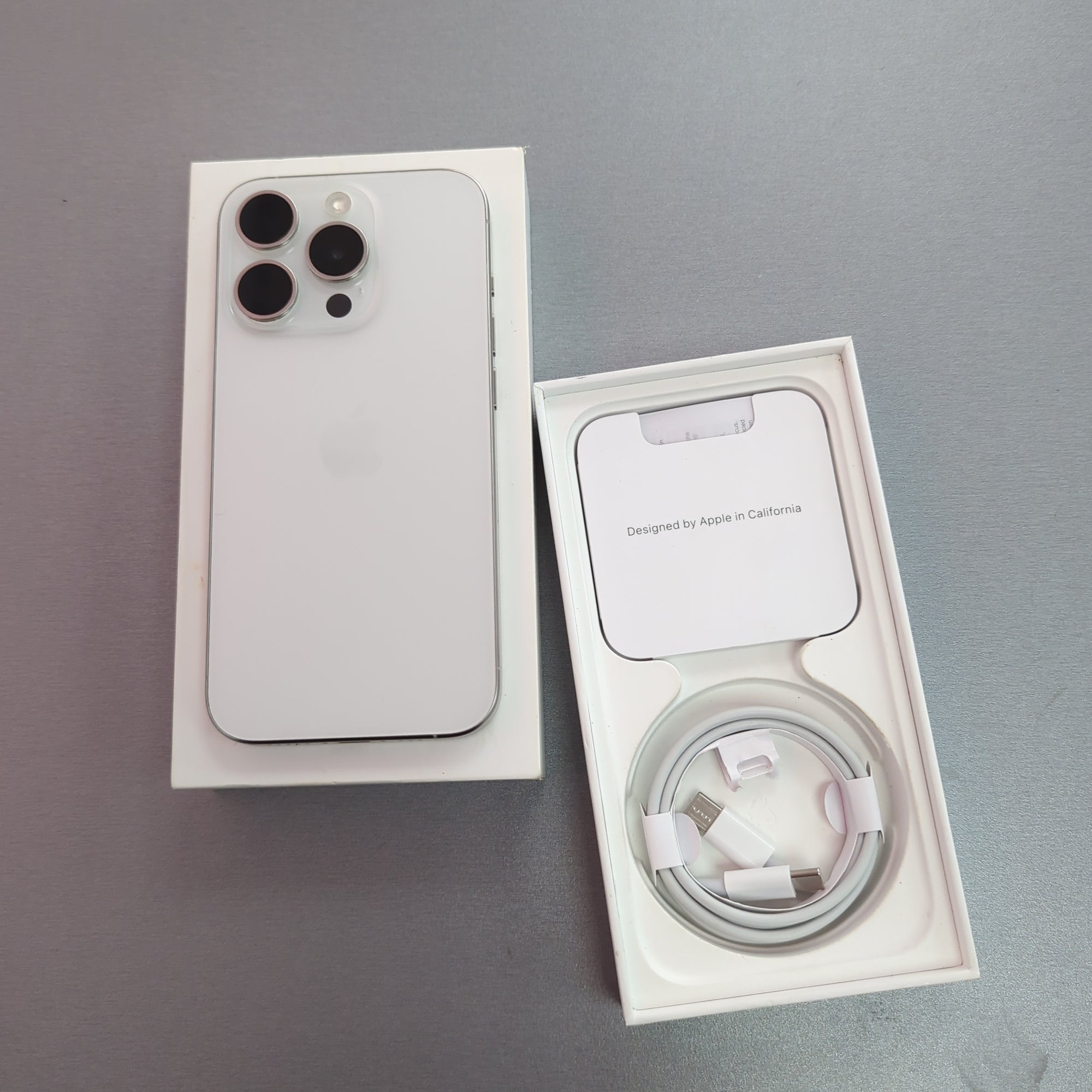 Apple iPhone 15 Pro 256GB - White Titanium - Apple Warranty & 100% Battery