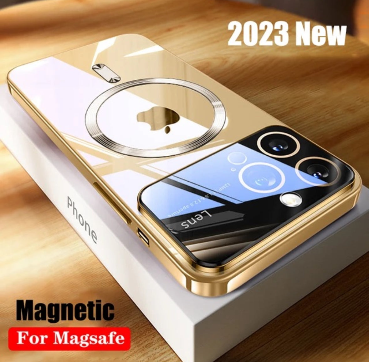 Luxury Magsafe Rear Case & camera lens protection for iPhone