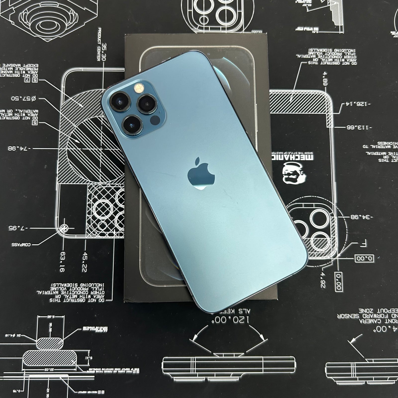 Apple iPhone 12 Pro 256GB Pacific Blue - 100% Battery Health