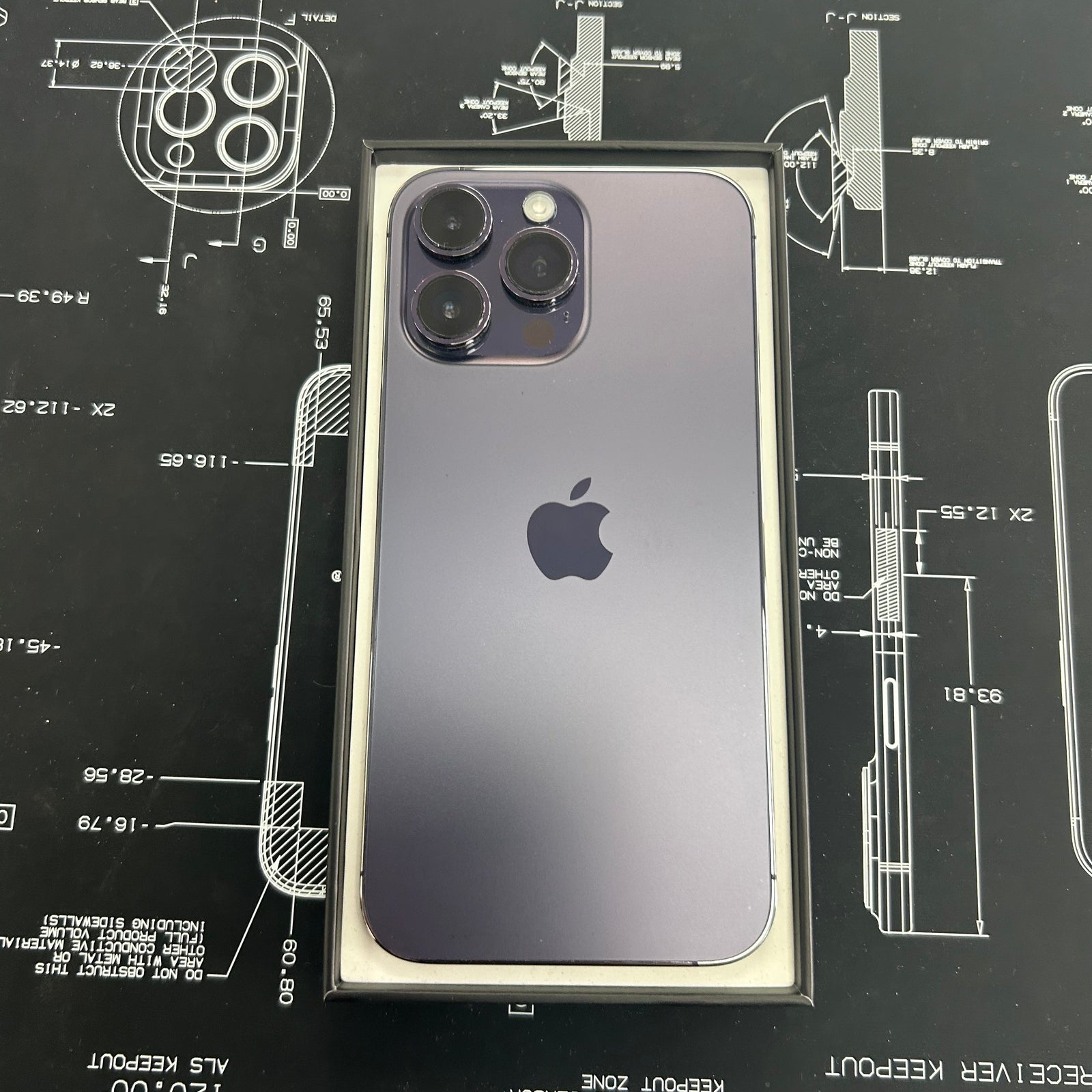 Apple iPhone 14 Pro Max Purple 128GB - 100% Battery Health