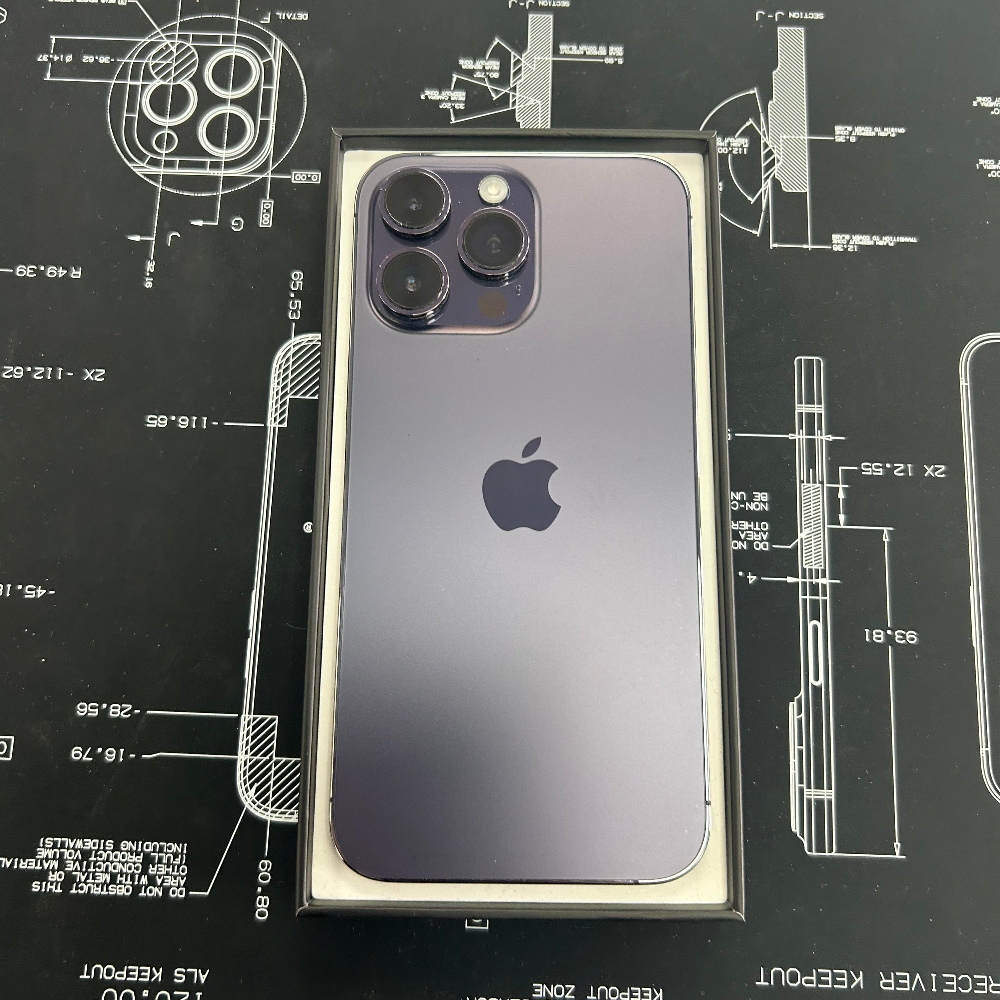 Apple iPhone 14 Pro Max Purple 128GB - 100% Battery Health
