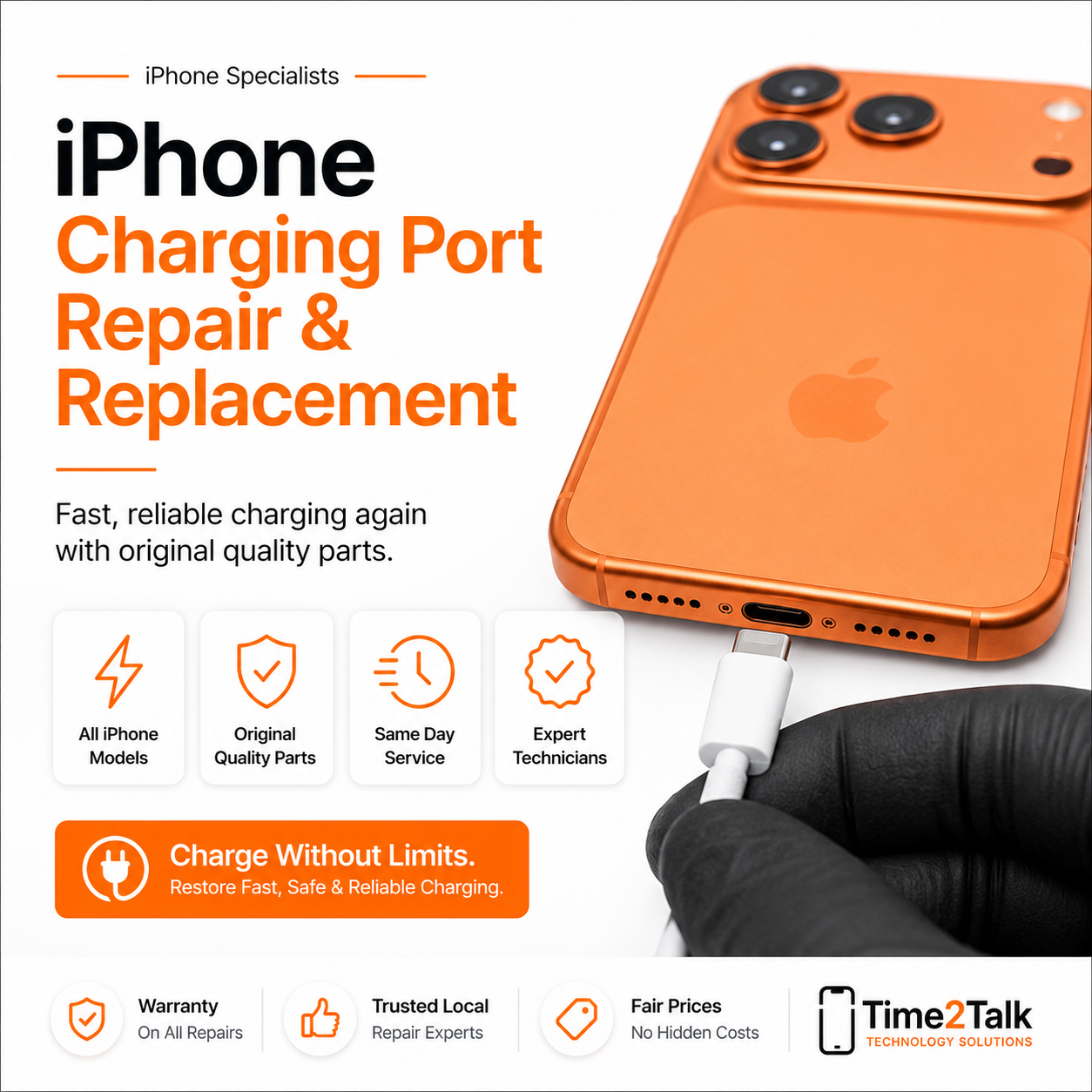 Apple iPhone Charging Port Repair &amp; Replacement