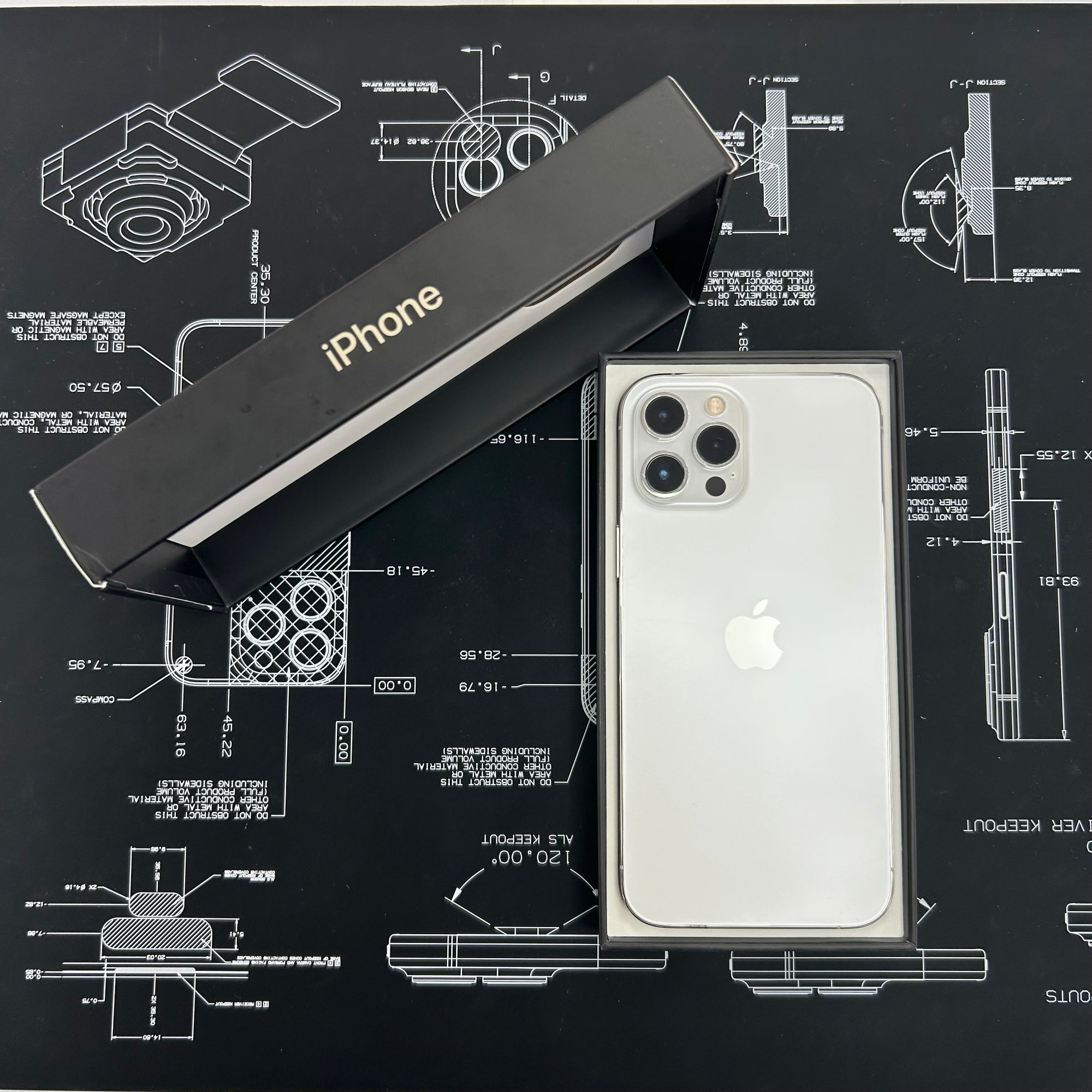 Apple iPhone 12 Pro Max 256GB Silver 100% Battery Health