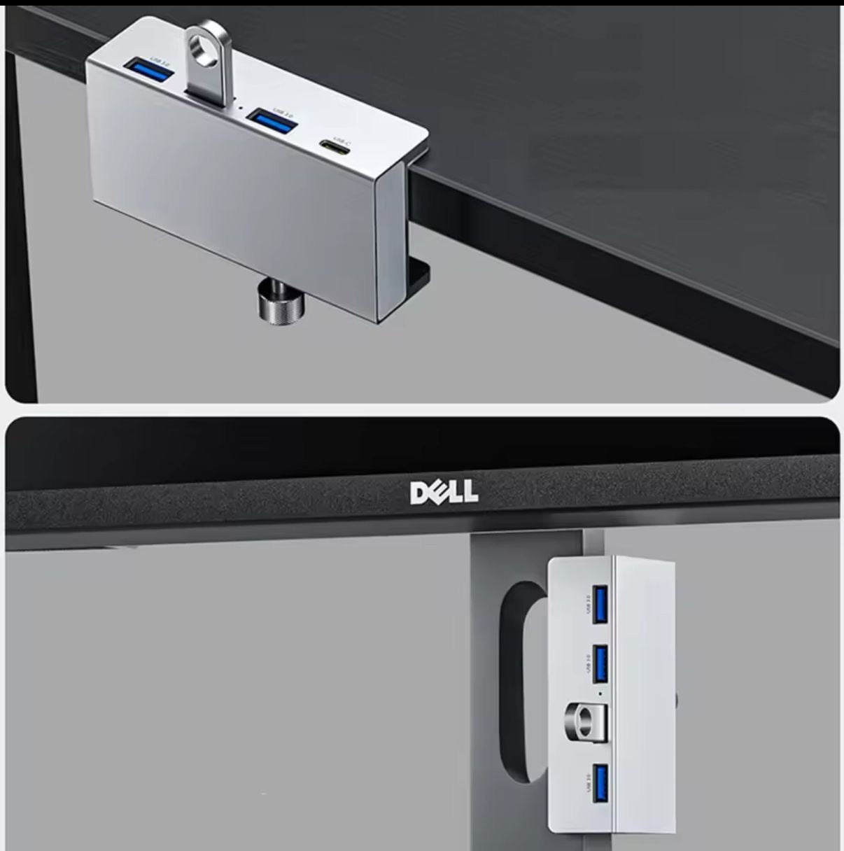 Clip-on USB Hub for Computers and iMACs