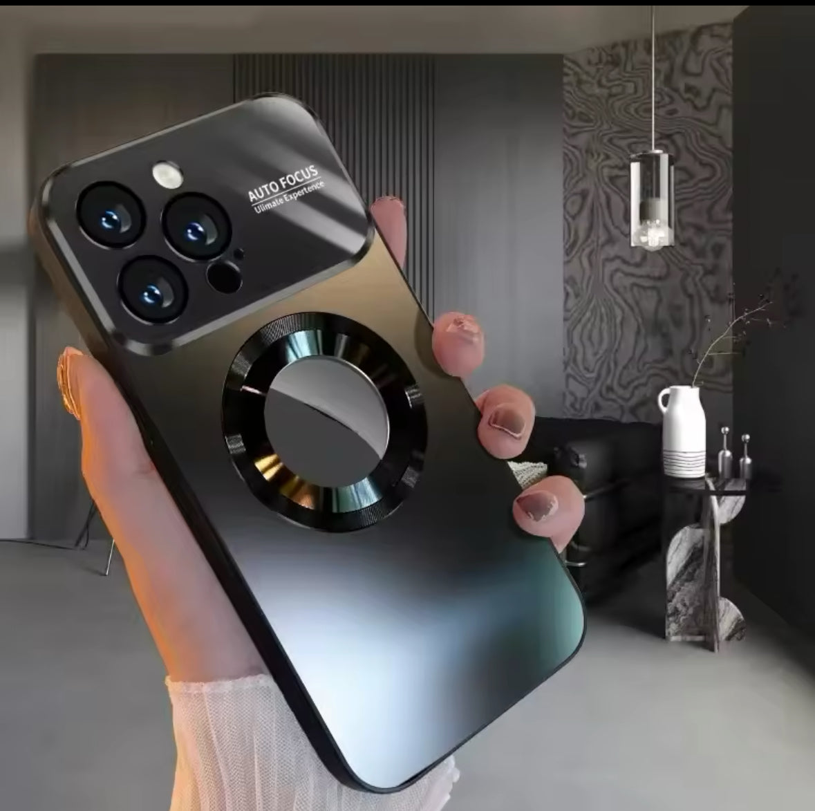 Luxury Titanium Magsafe Rear Case &amp; camera lens protection for iPhone