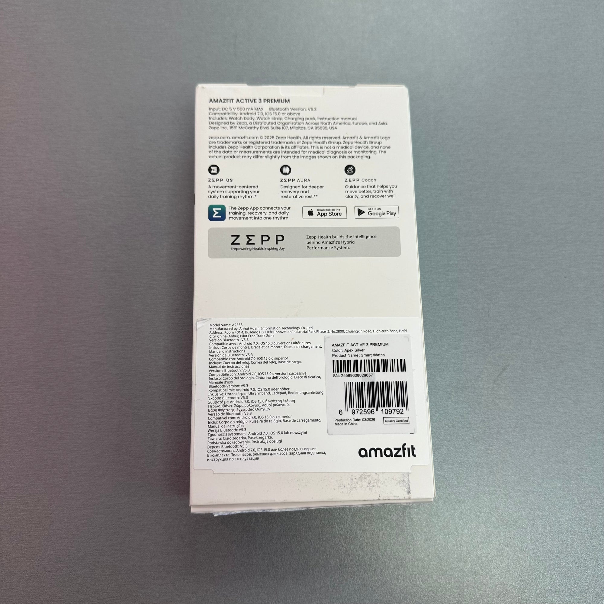 Amazfit Active 3 Premium - Second Hand Smartwatch