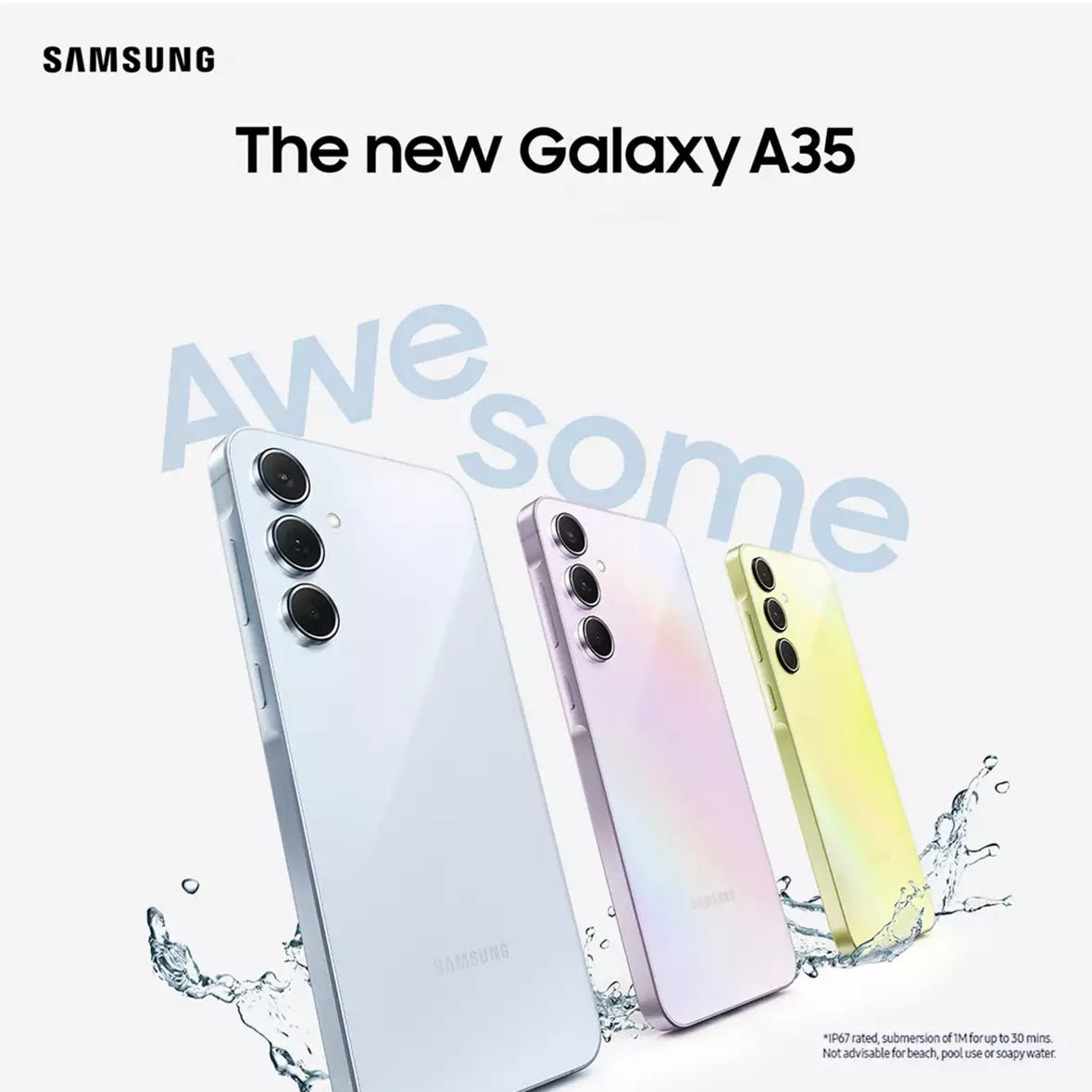 Samsung Galaxy A35 5G 128GB Brand New Sealed in Navy & Ice Blue