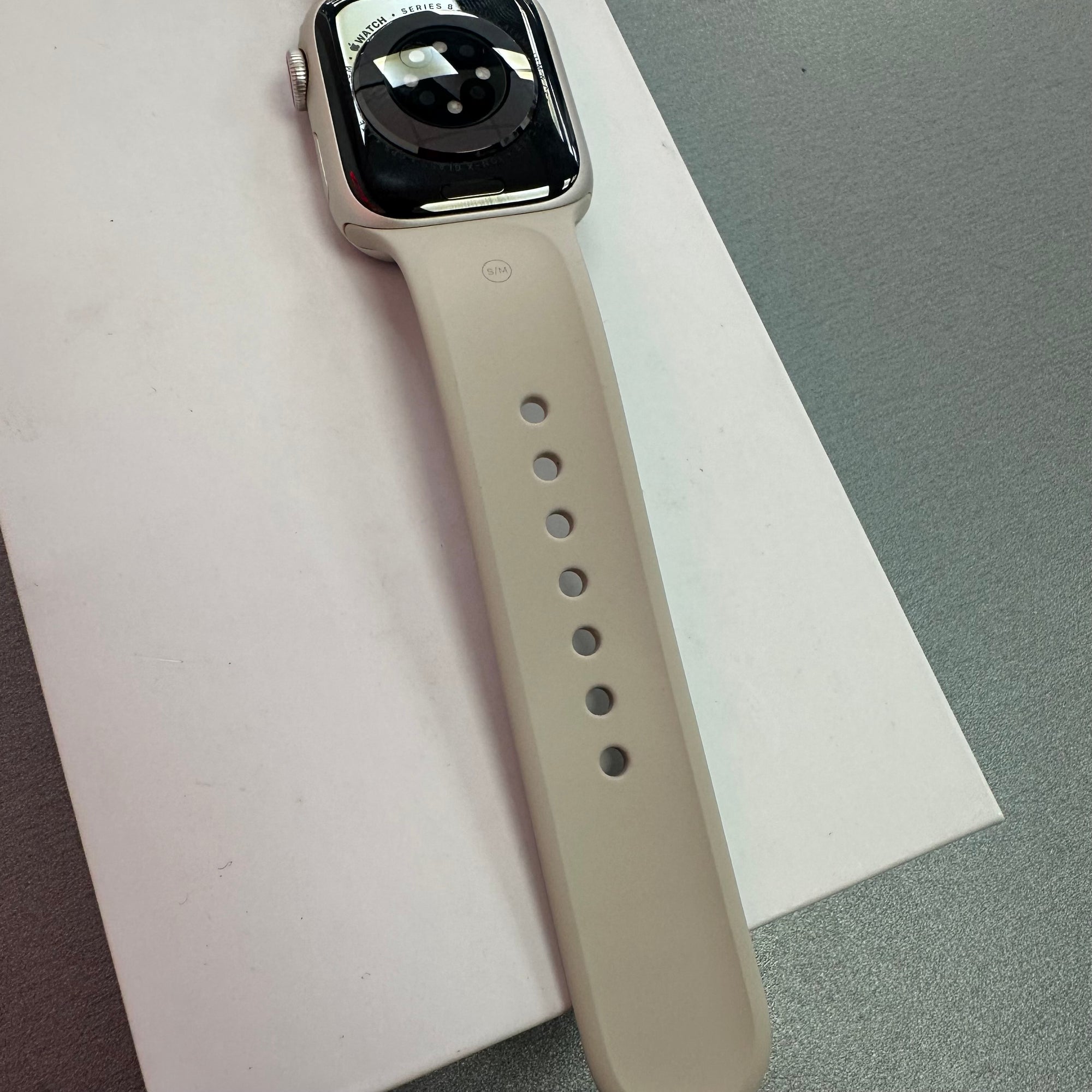 Apple Watch Series 8 41mm Starlight Aluminium &amp; Sports Band GPS + Cellular