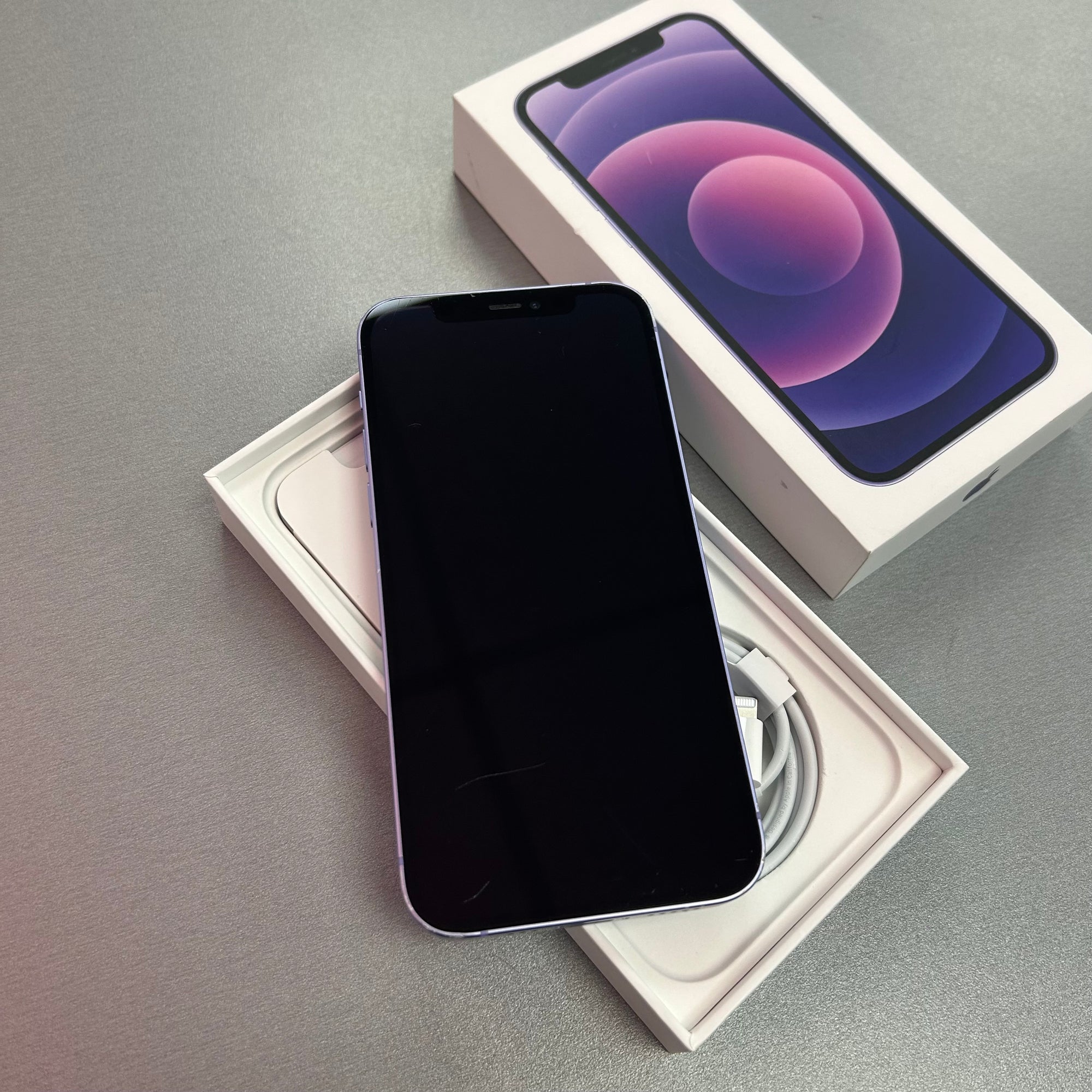 Apple iPhone 12 64GB Purple 100% Battery Health