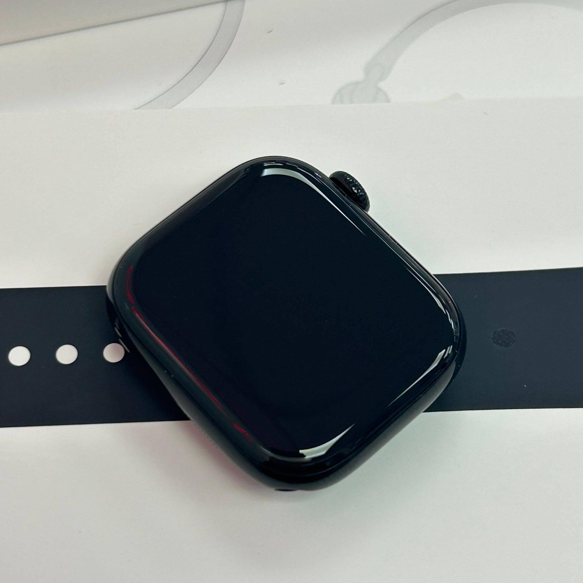 Apple Watch Series 10, 42mm GPS - Jet Black Aluminium Case with Black Sports Band