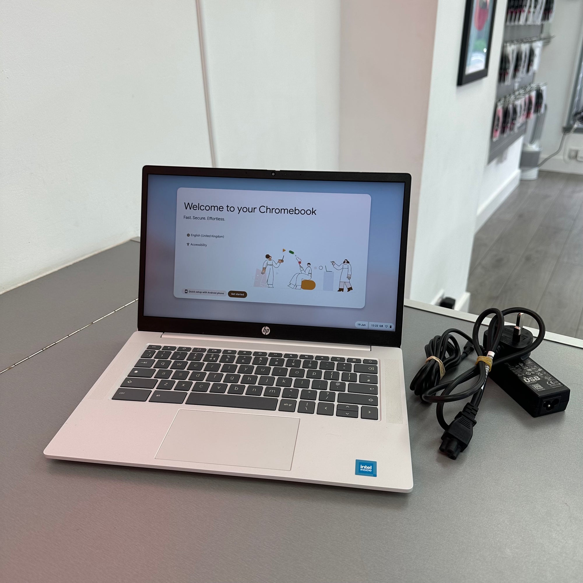 HP Chromebook 14” Laptop 128Gb Storage 4GB RAM