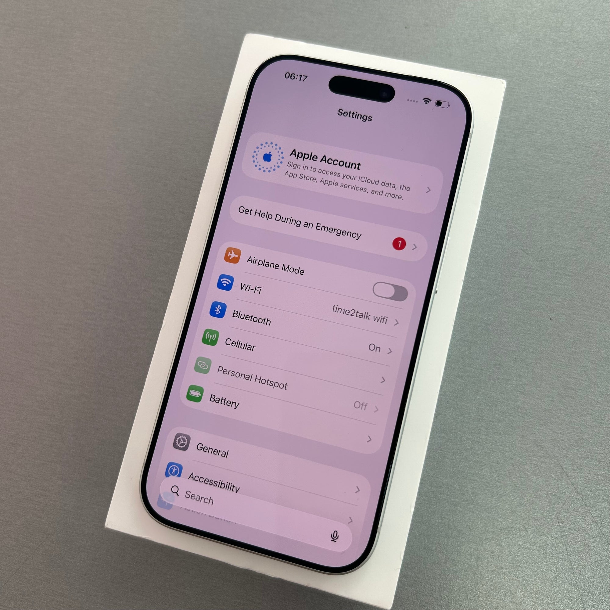 Apple iPhone 17 Pro 256GB Silver - 100% Battery Health like new condition
