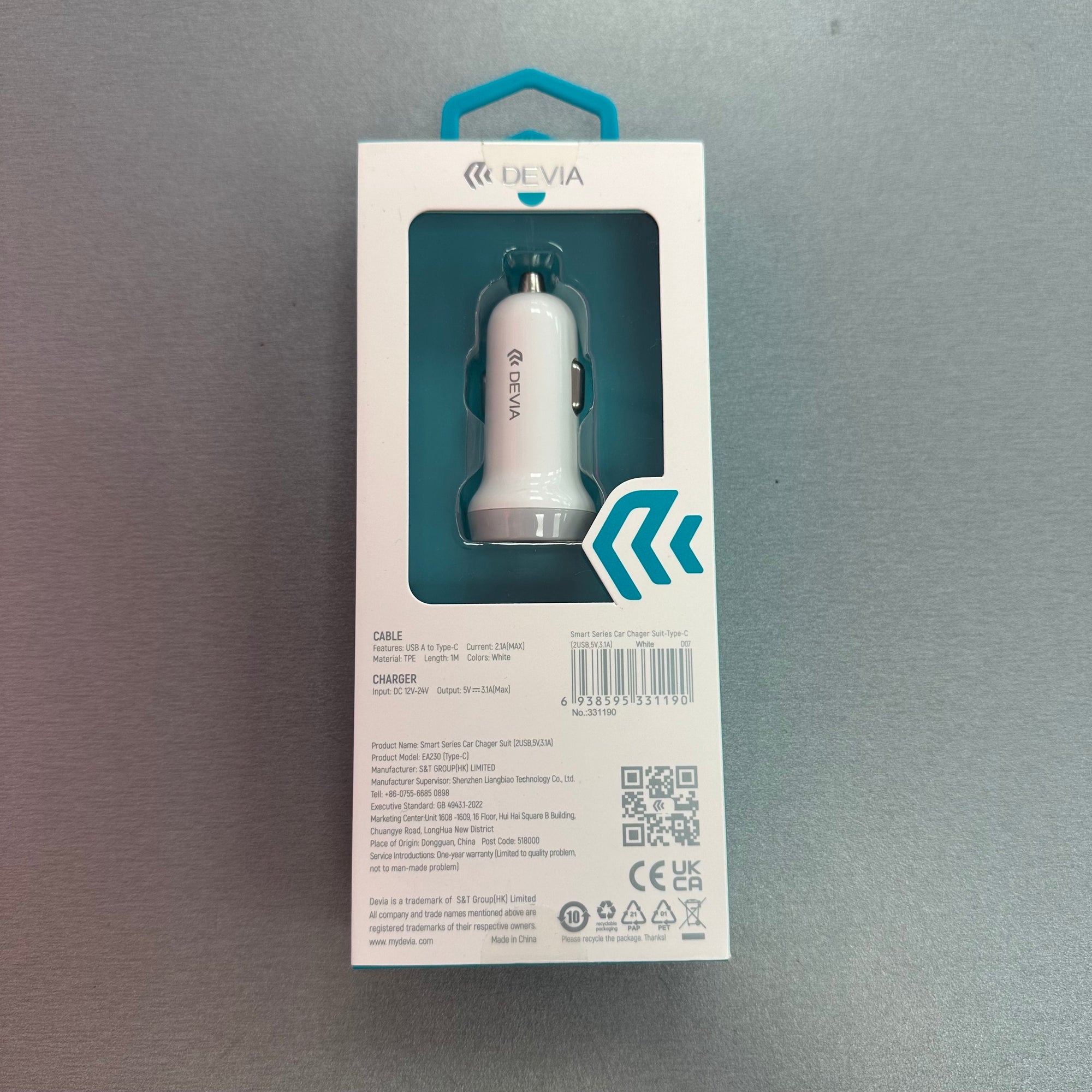 Devia Car Charger Adaptor Set