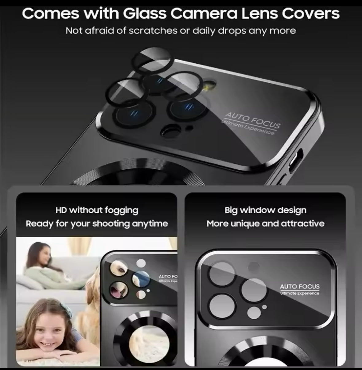 Luxury Titanium Magsafe Rear Case &amp; camera lens protection for iPhone