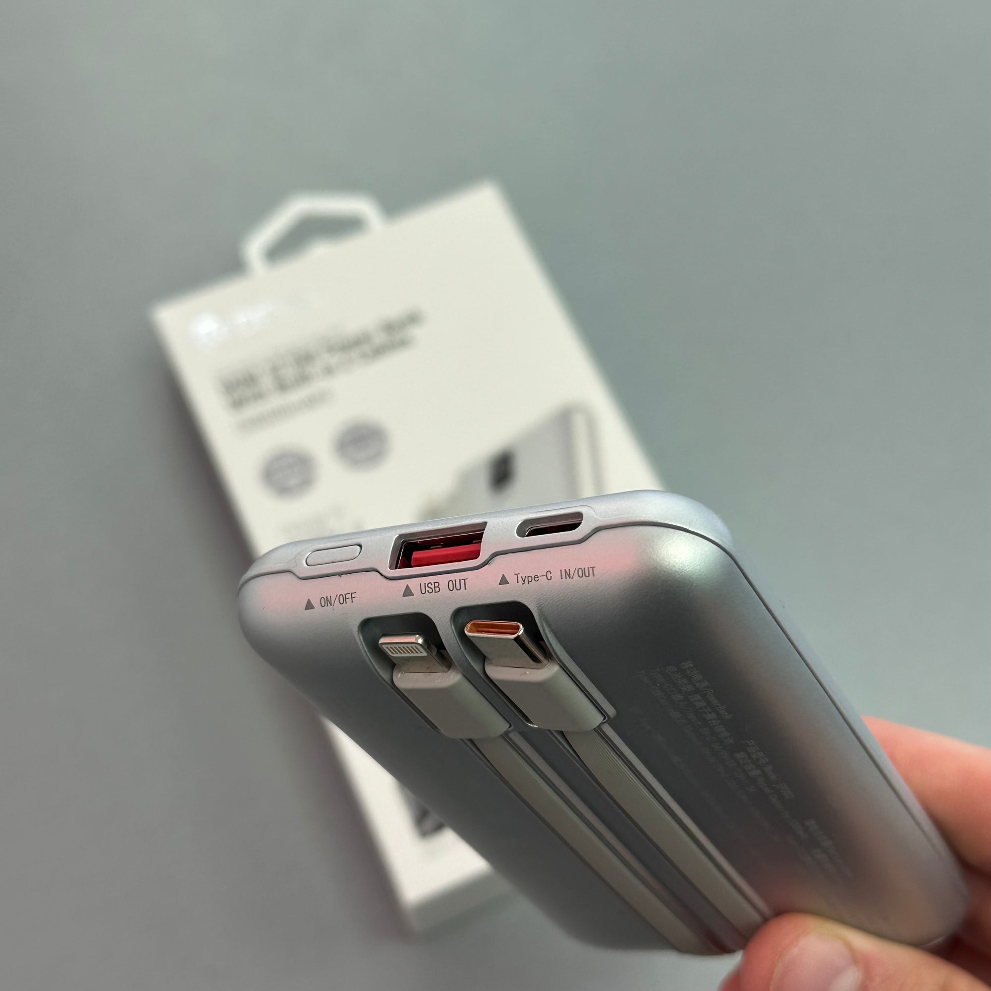 Devia 22.5W 10000 mAh Mini Fast Charging Power Bank with cables