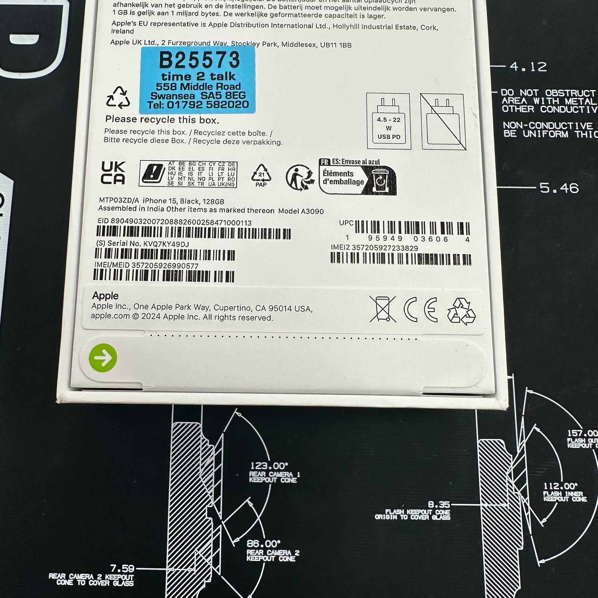 Apple iPhone 15 128GB Black - BRAND NEW Sealed