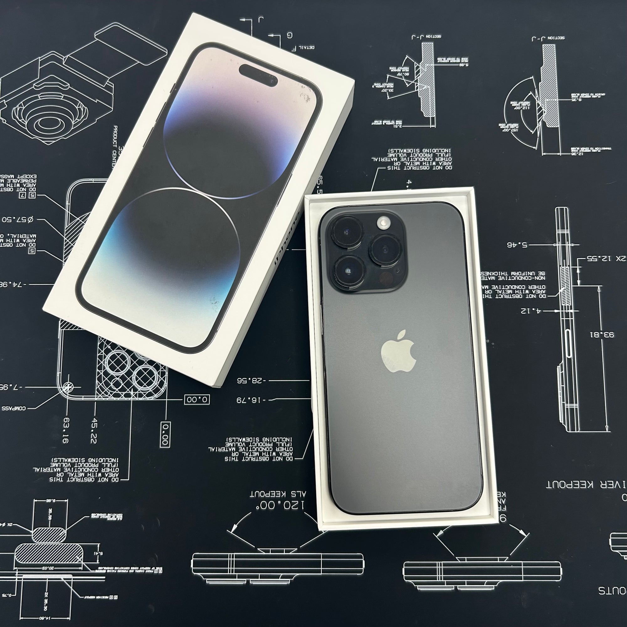 Apple iPhone 14 Pro - Black 128GB & 100% Battery Health