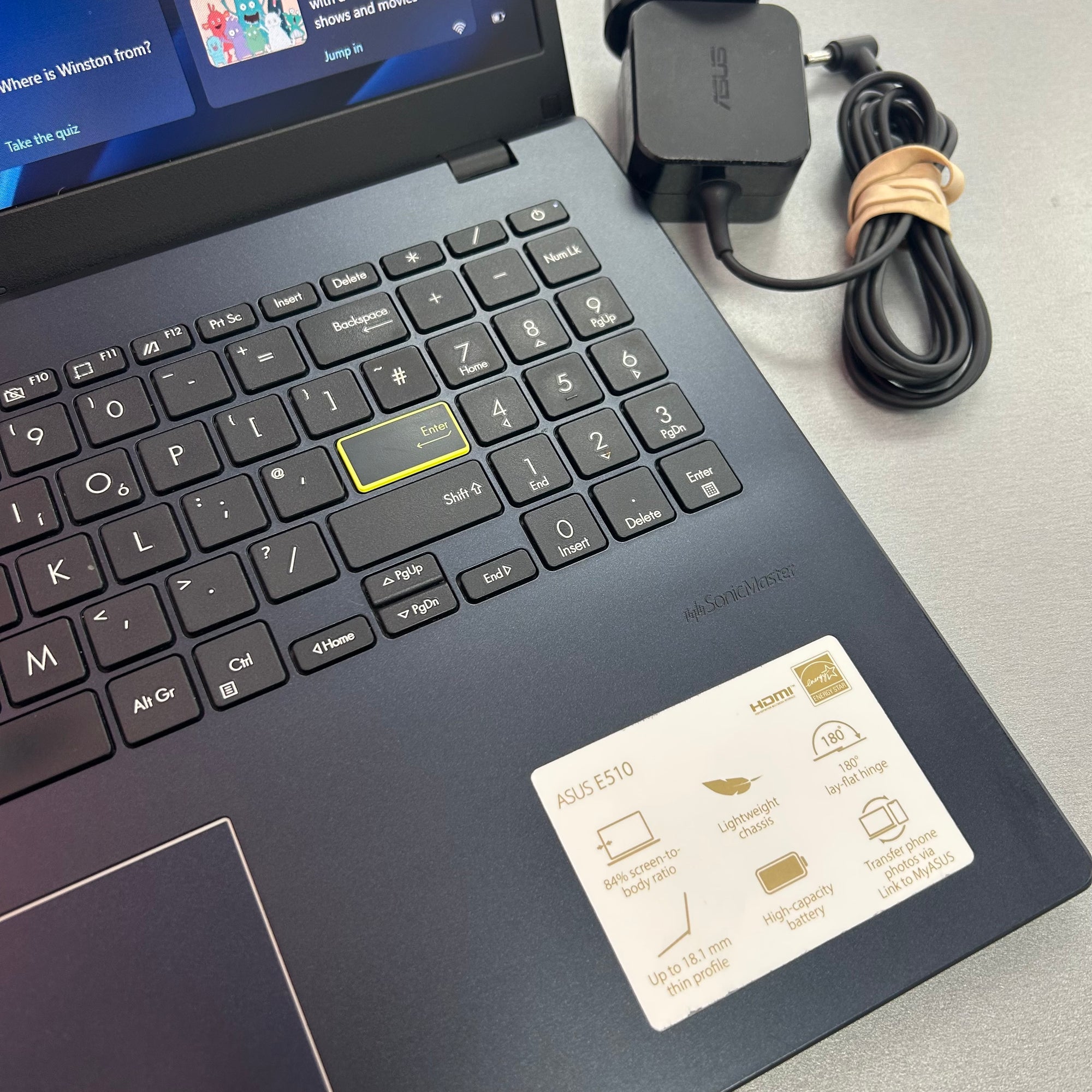 ASUS Blue Laptop E510 Windows 11 Reset and Serviced