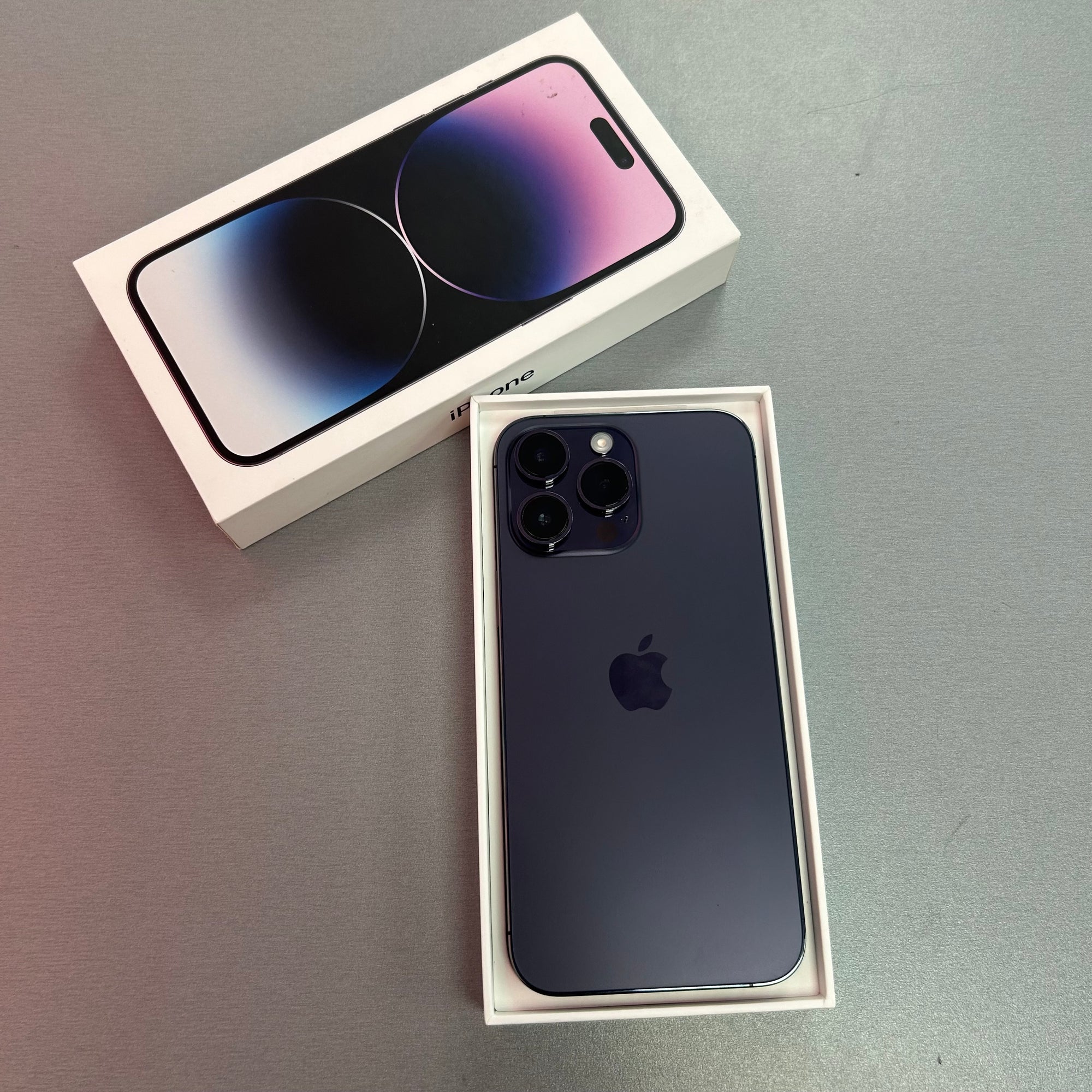Apple iPhone 14 Pro Max Deep Purple 128GB - 100% Battery Health Excellent