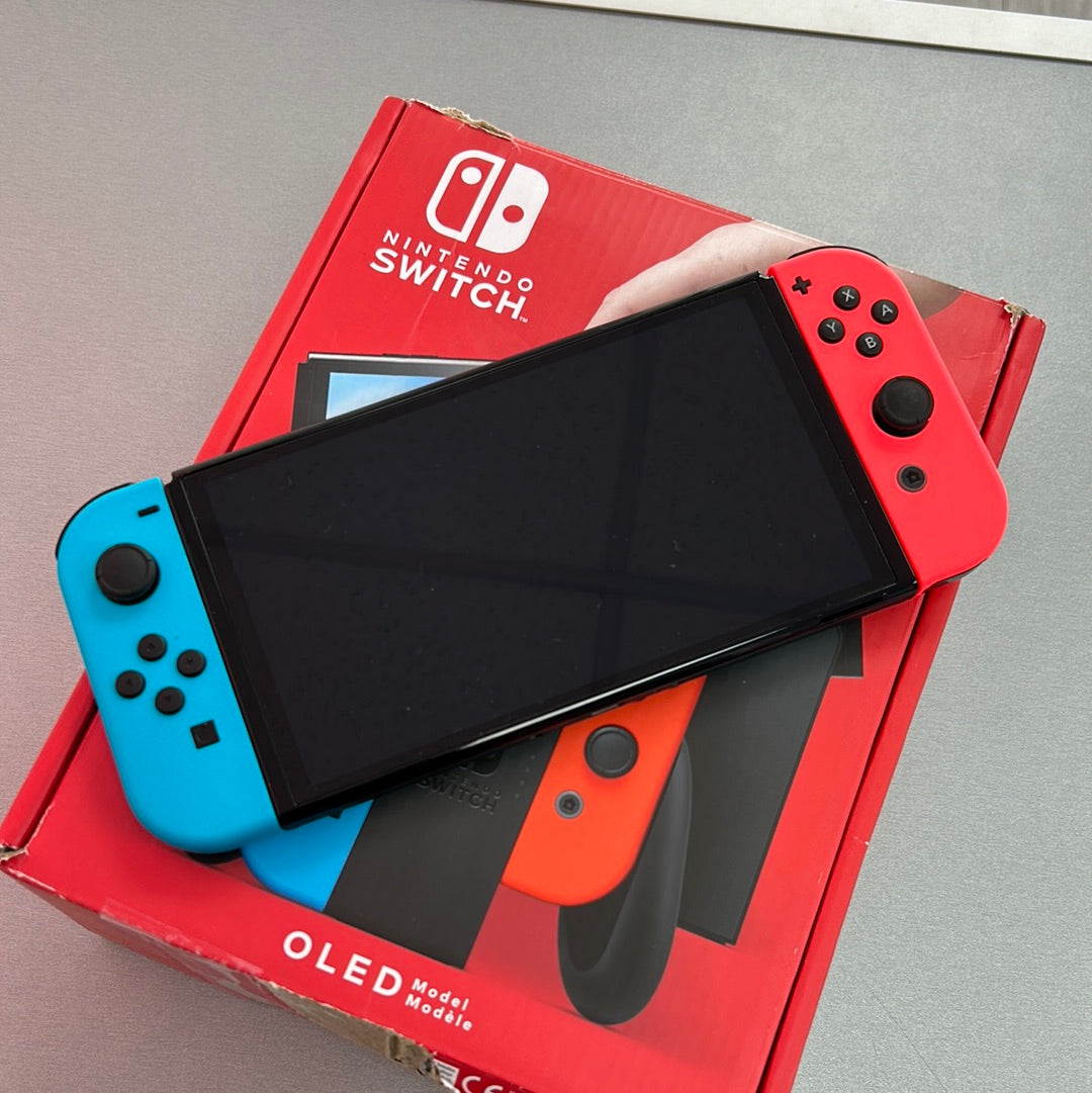 Nintendo Switch OLED - Red and Blue 64GB Edition