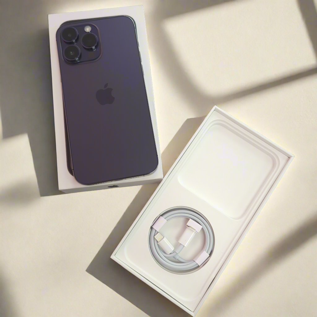 Apple iPhone 14 Pro Max 128GB Deep Purple 100% Battery Health
