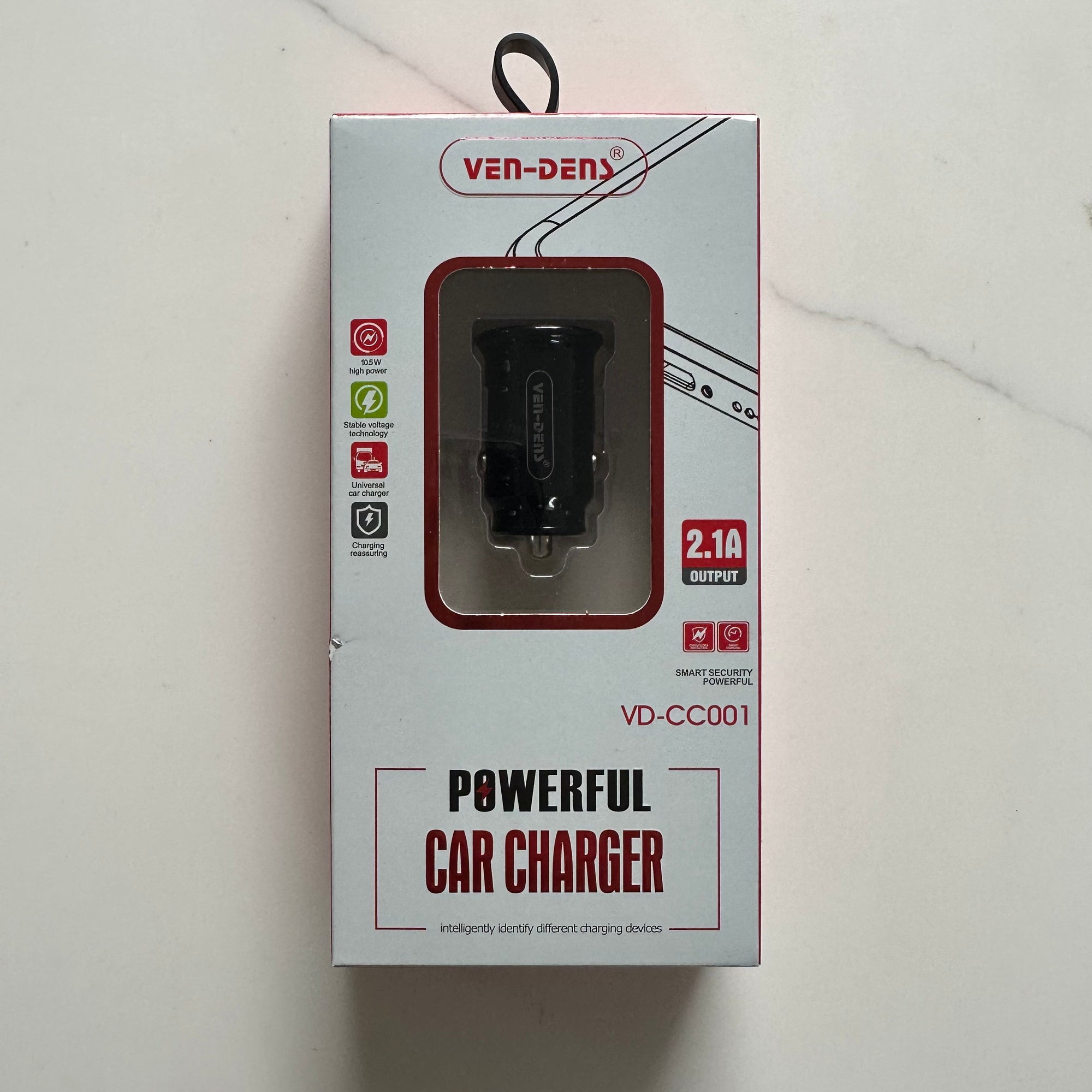 Ven dens 10 watt in Car Cigar charging Plug with USB Port