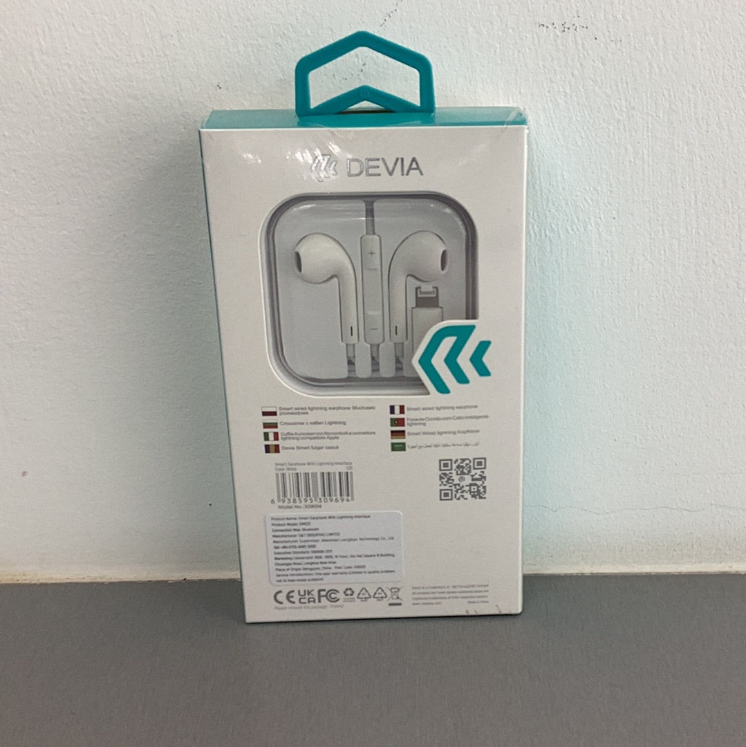 Devia Smart Earpods With Remote And Mic For iPhone