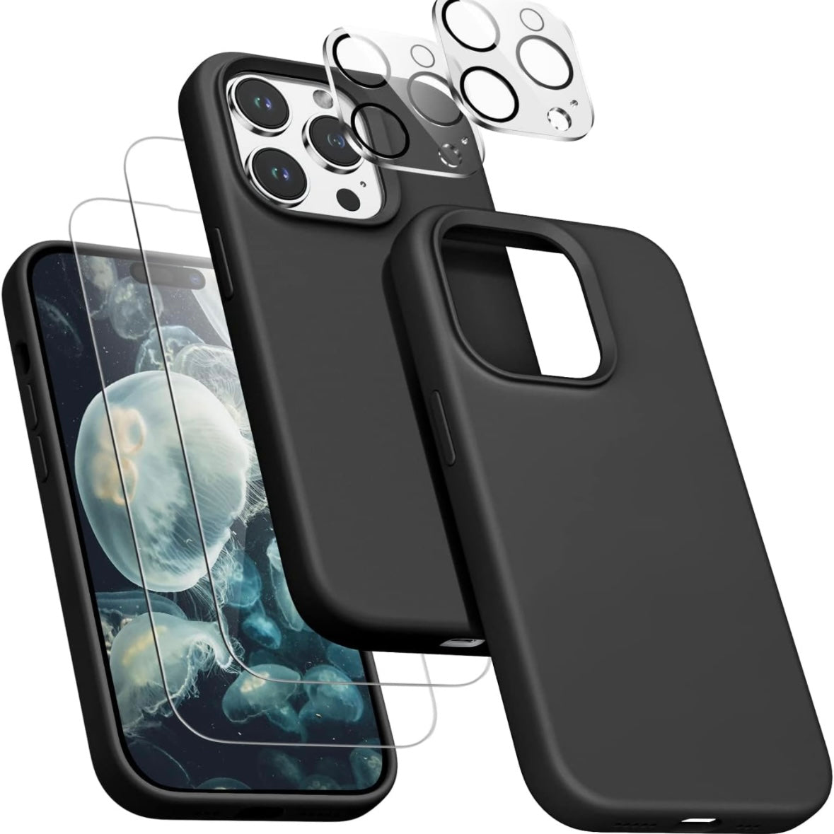 Temdan iPhone 14 Shockproof Slim Case + Extras
