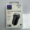 45W Mini Fast Car Charging Plug with USB &amp; Type C