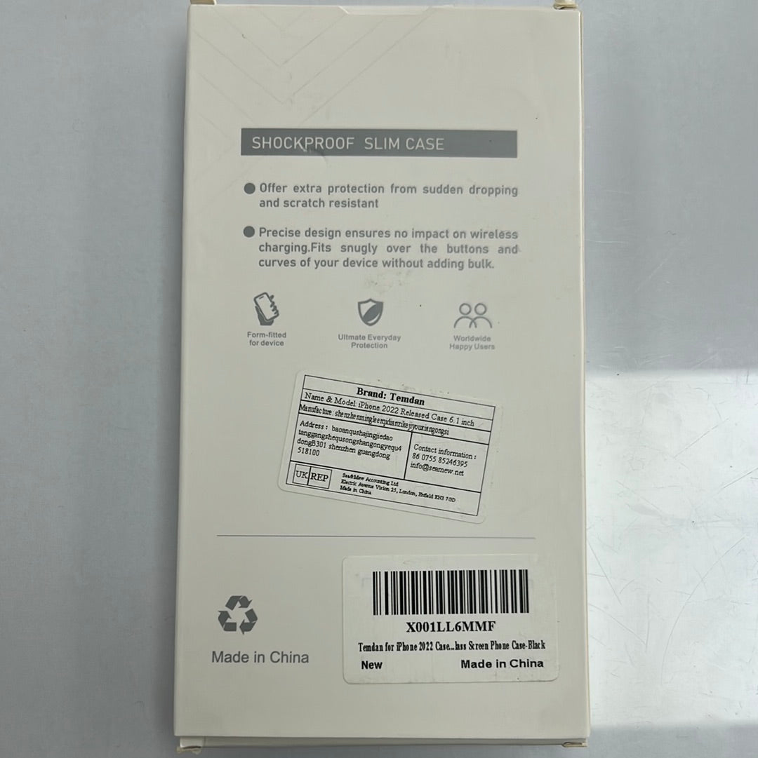 Temdan iPhone 14 Shockproof Slim Case + Extras