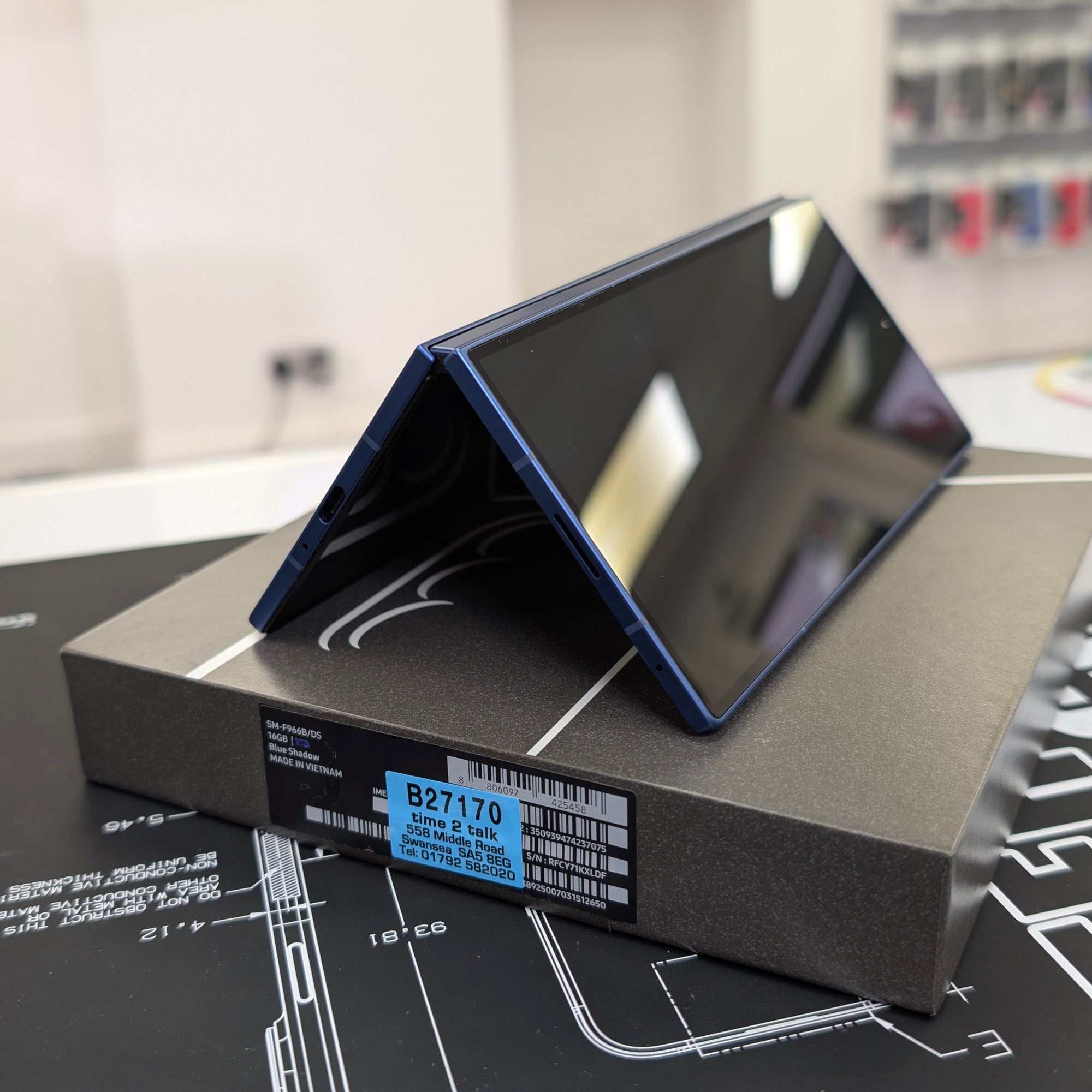 Samsung Galaxy Z Fold 7 Blue Shadow 256GB with Full Samsung Warranty