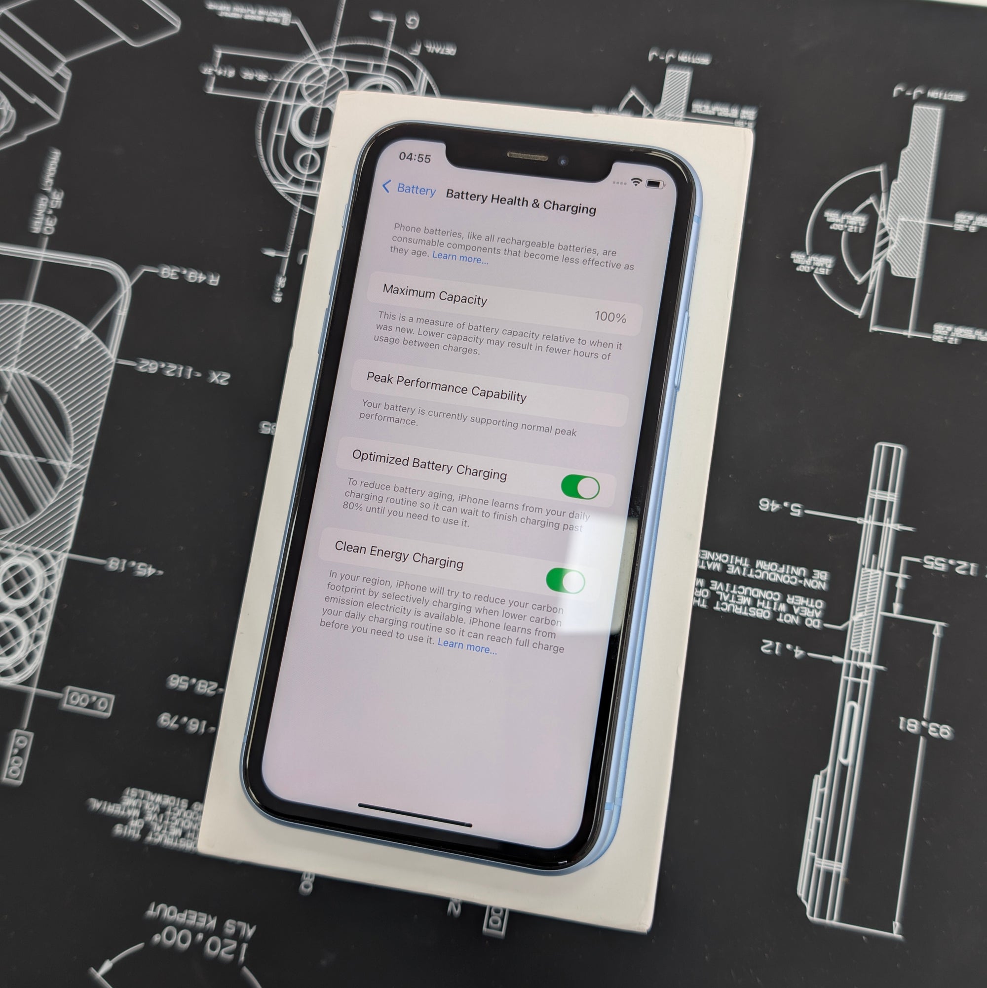 Apple iPhone XR 128GB Blue 100% Battery Health