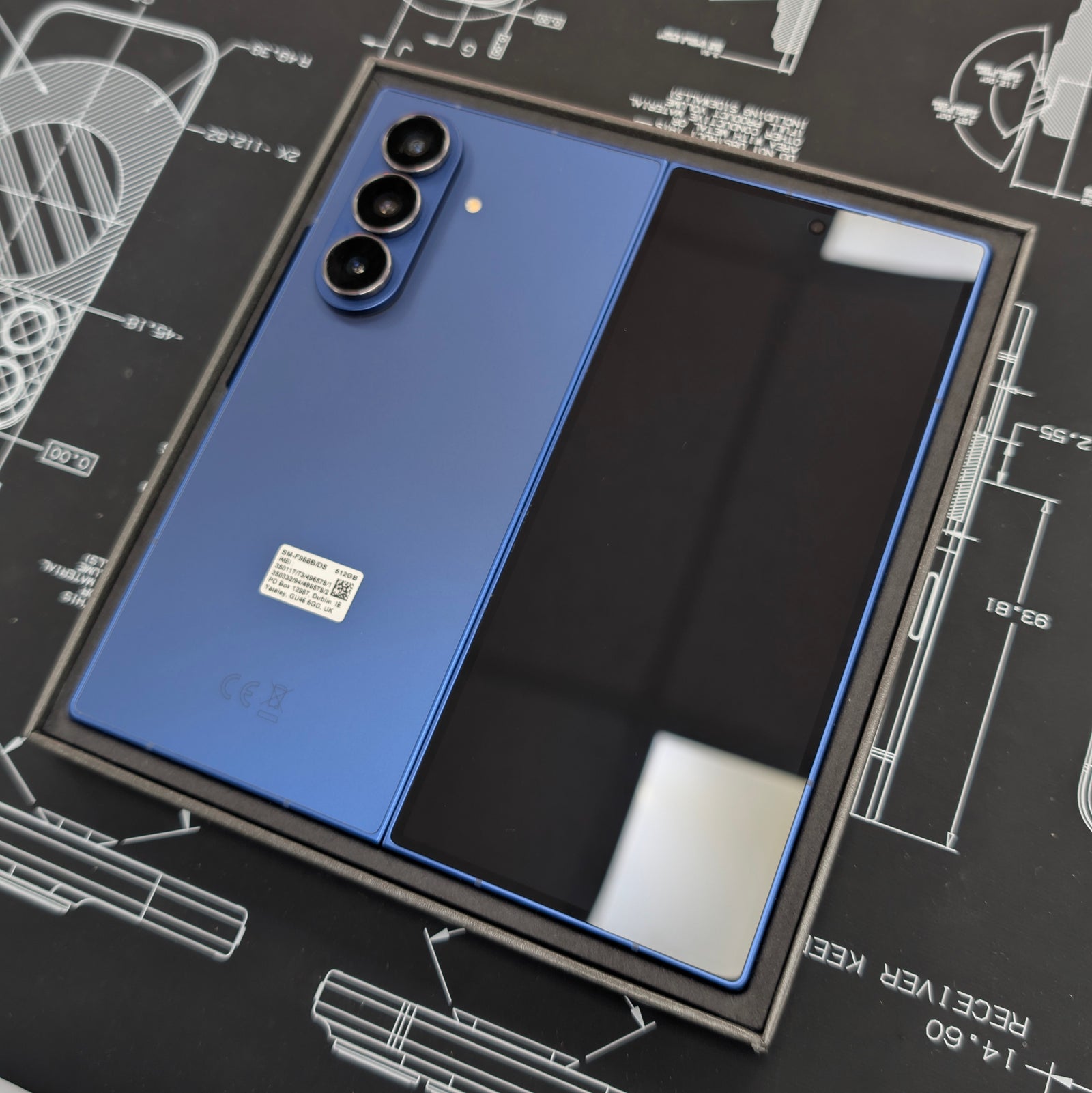 Samsung Galaxy Z Fold 7 Blue Shadow 256GB with Full Samsung Warranty