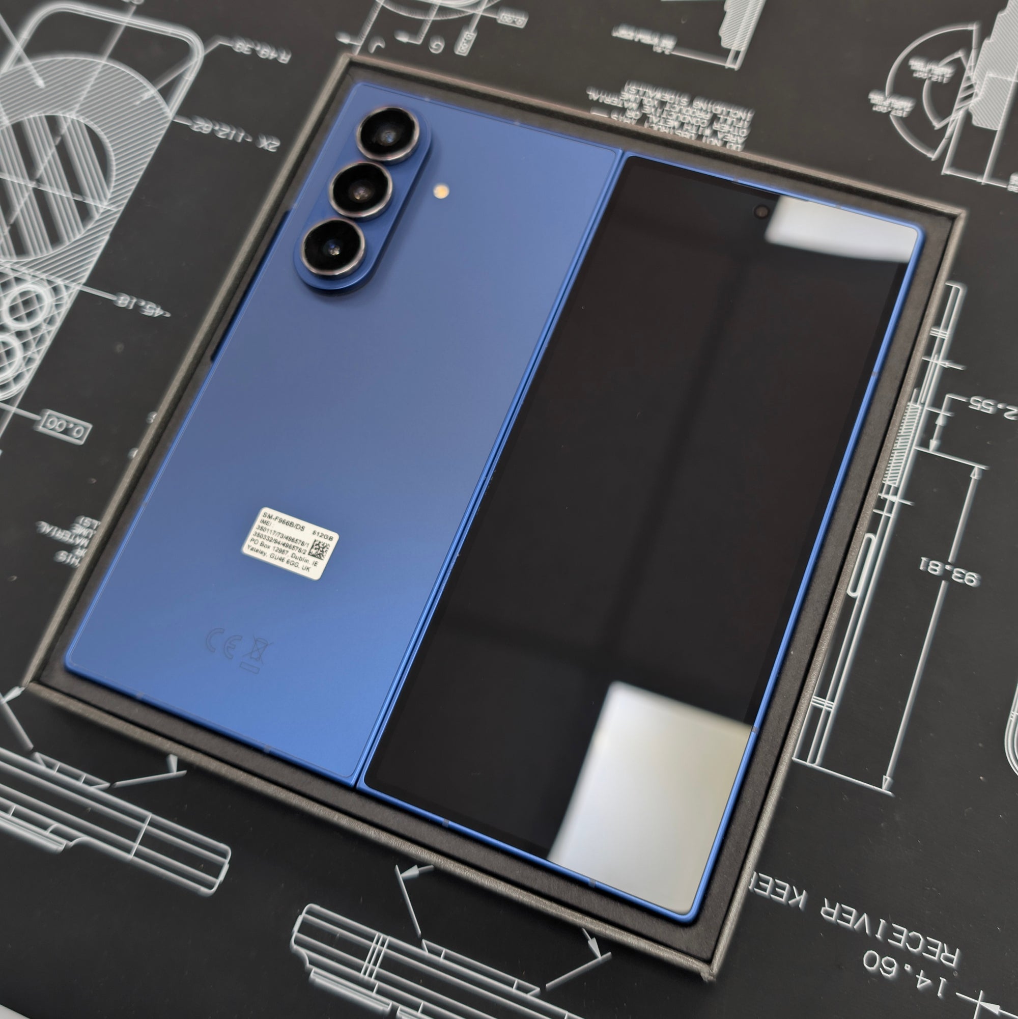 Samsung Galaxy Z Fold 7 Blue Shadow 256GB with Full Samsung Warranty