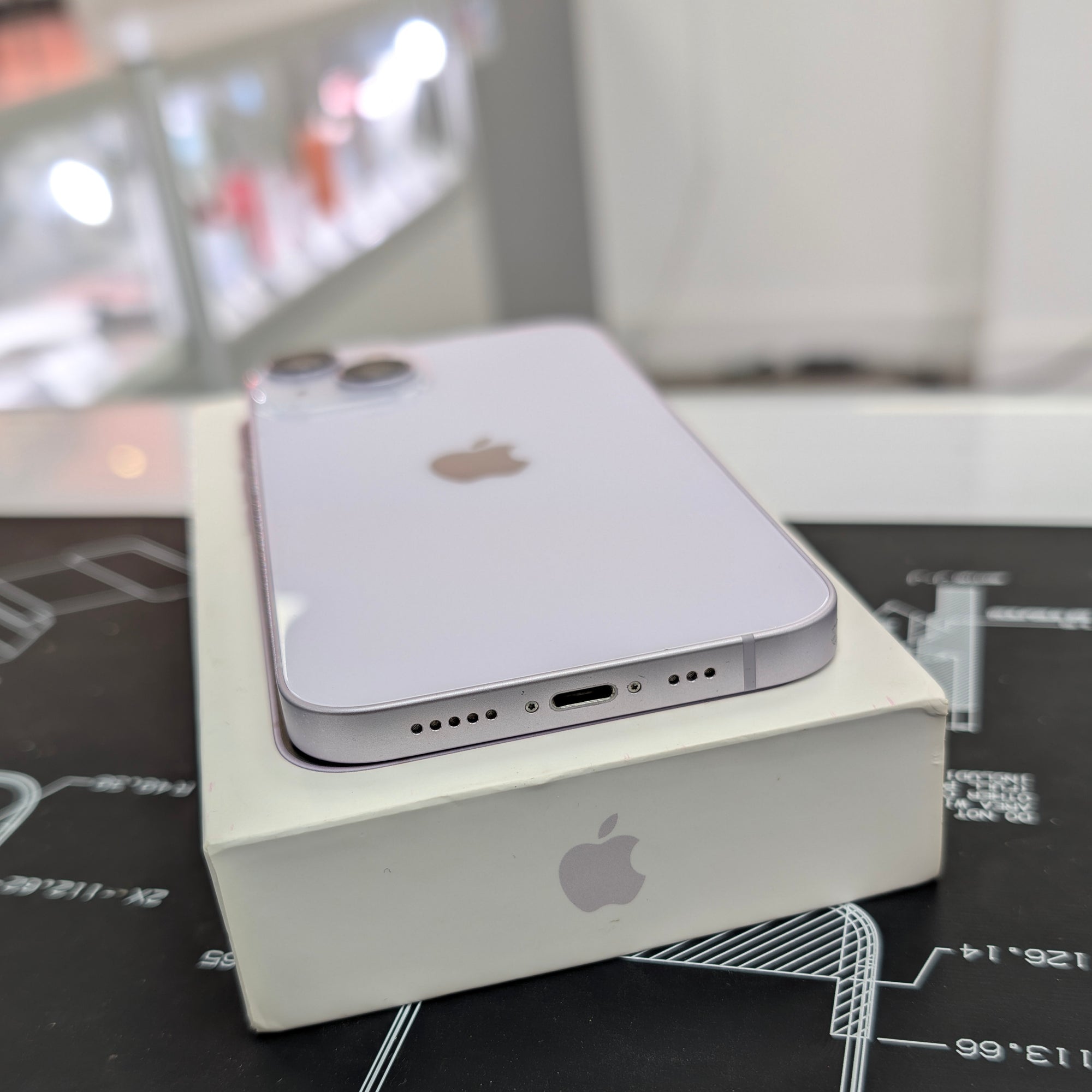 Apple iPhone 14 128GB Purple 100% Batt Health