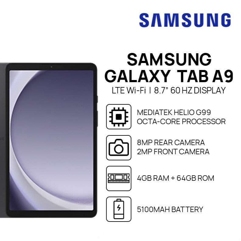 Brand New Samsung Galaxy Tab A9 64GB WiFi 8.7inch screen &amp; free case